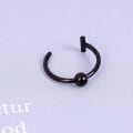 Miniatyrbillede 3 af 4: Rustfrit stål fakepiercing - 8 mm - sort Silver