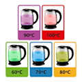 Miniatyrbillede 4 af 4: Esperanza - Elkedel i Glas, 5 Temperaturer - LED Transparent