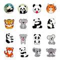 Pikkukuva 5 / 5: Tarrapakkaus - koala ja muut eläimet Multicolor