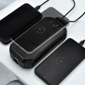 Miniatyrbillede 2 af 3: Powerbank med solcelle - 20.000 mAh Black