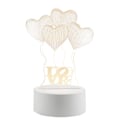 Miniatyrbillede 1 af 3: 3D LED-Lampe - Balloner White