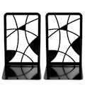 Pikkukuva 2 / 5: Kirjatelineet, metallia - 17 x 12 Black