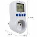 Miniatyrbillede 2 af 9: Timer til stikkontakter - 3 680 W - Hvid White