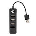 Pikkukuva 1 / 4: USB-Hub 2.0 - 4x USB-porttipistoke Black