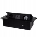 Miniatyrbillede 2 af 9: Stikdåse med USB Black