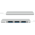 Miniatyrbillede 3 af 4: USB-C Hub med 4 Porte - Sølv Silver