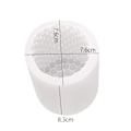Miniatyrbillede 2 af 7: Form til stearinlys - silikone White