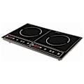 Miniatyrbillede 1 af 3: Dobbelt Induktionsplade med Timer Black