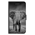 Miniatyrbild 1 av 3: Bjornberry Fodral Huawei P10 Plus - Svart/Vit Elefant