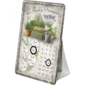 Miniatyrbild 2 av 2: Vykort i plåt med kalender - Le Jardin Francais - Frankrike, trädgård, romantiskt, lavendel