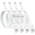 Miniatyrbilde 1 av 5: 4-pakning 2m [Apple MFi-sertifisert] Apple Ladekabel iPhone Lader Lightning Rask iPhone Ladekabel for iPhone 12_RY
