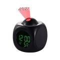 Miniatyrbillede 3 af 4: LED Projektor Vækkeur Multifunktionel Digital Temperaturvisning Stemme-Talende Projektionsur 12/24 Timer Skiftet Hjemmeindretning