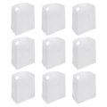 Miniatyrbillede 2 af 2: 50 stk. Cookie Emballageposer Takeaway Pose Indkøbspose Goodie Pose Carry Out Indkøbspose Kageposer Hvid3 White 30X20CM