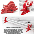 Miniatyrbillede 3 af 5: Bærbar indpakningsværktøj Wrap Clips Papirrulles Holder Clip Tape Dispenser (2 stk) grå grey