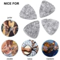 Miniatyrbilde 3 av 5: Grå - 10 Gitarplektre, Musikkplektre Gitarplektre for Ukulele Ullplektre 3mm Plekter Instrumenttilbehør