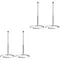 Miniatyrbillede 2 af 2: 4 stk. Vinflaske Tørrestativ Drikkeglas Hurtigtørrende Hylde Flaske Vinflaske Karaffel Dræn Stativ Holder Wi 4 pcs 32X17CM