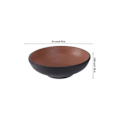 Miniatyrbilde 3 av 3: 2 stk Enkle Grunne Ramen Boller Enkle Japanske Stil Matboller Kjøkkenboller Svart 9,4x9,4cm Black 9.4x9.4cm