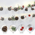 Miniatyrbild 4 av 5: Julgransljus, 3m 30 LED-lampor med julgrankottar, batteridrivna, Mini inomhus LED-ljusslinga för dekoration till sovrum, jul, bröllop