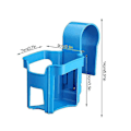 Miniatyrbilde 2 av 2: 4-pakning Bassengkant Koppholder Designet Kun For Overjordiske Basseng Passer Kun 2 Tommer Eller Mindre Topp Rund Stang