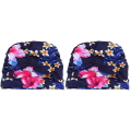 Miniatyrbild 1 av 4: 3-pack Dam Simning Vattentät Tryckt Blomma Plisserad Simning Ny Elastisk Öronduk Simning Öron Skydd 2pcs