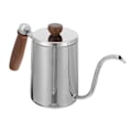 Miniatyrbillede 2 af 4: Langtudset Kaffekande i Rustfrit Stål 600ml Gooseneck Type Sølv 24X13.5X9CM Silver 24X13.5X9CM