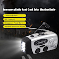 Miniatyrbild 2 av 5: ru. Nödradio med solcell och handvev 1200mAh AM FM NOAA väderradio LED-lampa USB-laddare utomhus