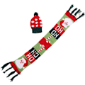 Miniatyrbild 4 av 5: Julvinflaskeöverdrag Stickade Flaskkläder Snöflingemönster Flaska Jul Vinter Semesterfest Dekoration Tillbehör, 3-pack