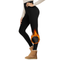 Miniatyrbild 1 av 5: Leggings för Kvinnor - Högmidjade Vinter Yoga Byxor Magkontroll Mjuk Termisk Varma för Vandring Träning black M