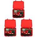 Pikkukuva 1 / 2: 3 Sarjaa Luovia Joulujuna Leikkikalua Sähköinen Rata-auto Sähköjuna Leikkikalua 3 Sarjaa 26X20.5CM 3 Sets 26X20.5CM