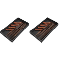Miniatyrbilde 1 av 3: 3 sett trepinner 4 par spisepinner Pinnerestsett Kombinasjon 2 sett 22,5x1x1cm 2 Sets 22.5x1x1cm