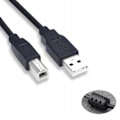 Miniatyrbilde 5 av 5: USB-kabel for skriver 1,5 meter Skriverkabel 2.0 Svart A/B Ren kobber Kvadratisk port Skriver datakabel