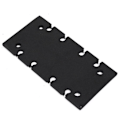 Miniatyrbillede 2 af 5: Bundplade Bagside Pad Ark Sliber Reservedel (1 stk, Sort)