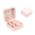 Miniatyrbillede 1 af 5: Små Smykkeæsker Dobbeltlags PU Læder Smykkeopbevaring Smykkeæske (1 stk. Nøgen Pulver)