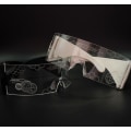 Miniatyrbillede 5 af 5: 7 Farvede Lysende LED Visirbriller til Fest, Cosplay, Halloween, Bar, Klub (Nr. 1 Genopladelig Sort)
