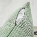 Miniatyrbillede 5 af 5: Lændepudebetræk 2-pak Dekorative Stribede Corduroy Rektangulære Pudebetræk Aflange Pudebetræk Til Sofa Salviegrøn 12 x 20 Tommer Sage Green 12 x 20 Inch