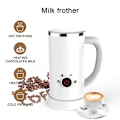 Miniatyrbillede 2 af 5: Mælkeskummer, varm/kold/tæt/luftig mælkeskum til kaffe, latte, varm chokolade, cappuccino, nem at rengøre, 4 i 1 elektrisk mælkeskummer