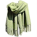 Miniatyrbilde 1 av 5: Sommer skjerf - Oversized langt lett lin stoff skjerf - Ris hvit Rice white