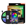 Miniatyrbillede 1 af 5: LED Båndlampe TV Baggrundslys Smart WiFi LED Lysbånd 10m RGB Multifarvet LED Lysbånd App Kontrol Lysbånd, Hjem Ki
