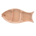 Miniatyrbillede 1 af 4: Helt Træ Uregelmæssig Oval Massivt Træ Pan Plade Frugt Fade-a