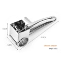 Miniatyrbilde 2 av 5: Multifunksjons roterende ostestrimler med 1 håndholdt trommel i rustfritt stål for parmesan, mozzarella, grønnsaker og mer, ergonomisk design