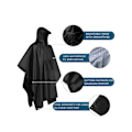 Pikkukuva 3 / 5: RYI)Sadetakki ulkoiluvaellukseen, kolme-yhdessä poncho