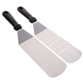 Miniatyrbild 2 av 2: 2-pack BBQ-verktygssats Griddle-skrapa Pannkaksvändare Spatelset Griddle-spatel