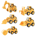 Miniatyrbild 3 av 3: 5-pack Lastbilsleksaker Byggfordonsleksaker Barnleksaker Tekniska Lastbilsmodeller OrangeM Orange M