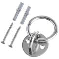 Pikkukuva 2 / 2: Raskaan palvelun vaatehylly Raskaan palvelun keinun ripustuskoukut Hammock-keinun ripustuskoukut Kattoankkuri Koukku Ripustus H Silver 5X5X11cm