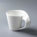 Miniatyrbillede 2 af 4: Bølgeformet Kaffe Kop Kaffebar Ren Hvid Kaffe Kop Gave Kop