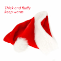 Miniatyrbild 3 av 5: Tomteluva, Julhatt Semester för Vuxna Unisex Sammet Komfort Extra Tjock X-mas Hatt för Nyårsfest
