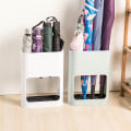 Miniatyrbilde 4 av 5: Kompakt Hjem Oval Holder for Paraplyer & Vandrestokker | Plast | Paraplystativ, En Størrelse, Hvit