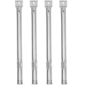 Miniatyrbilde 2 av 3: 4 stk Grillbrennerrør i rustfritt stål Bbq-element Rørutskiftninger Gassgrillbrennerrør Sølv 40 Silver 40X2.5X2.5CM