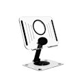 Miniatyrbilde 2 av 5: Sammenleggbart, bærbart akrylnettbrettstativ, justerbar høyde, laptop, nettbrett, notatbokstativ_xrzi White