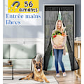 Miniatyrbillede 2 af 5: Magnetisk Dør Myggenet, Ridsefast Myggenet Til Balkon, Terrasse, Soveværelsesdør, Installation Uden Boring (100 X 220 Cm)